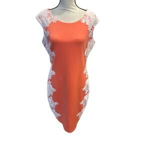 Women’s Jax Coral Dress MIDI Dress Size 14